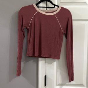 American eagle long sleeve crop top